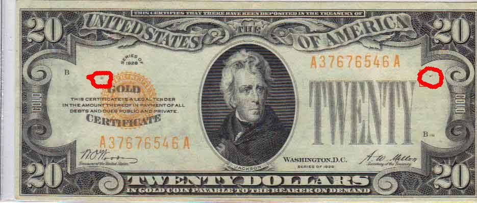 1928-$20-Gold-Certificates