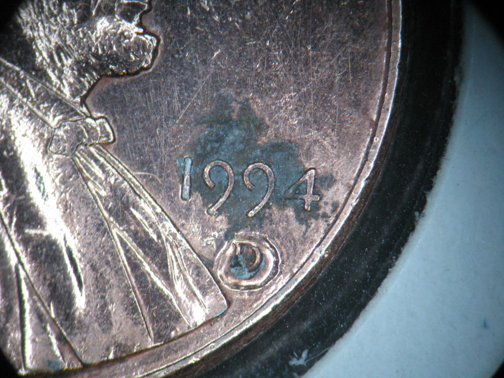 1994-USA-Penny-Error-/-Circled-D---Very-Interesting
