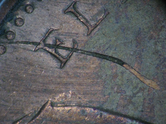 1968-1-Cent-Doubled-8--/-Struck-Through-Wire-And-With-Wire