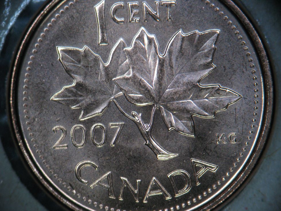 2007-Black-Canadian-1-Cent---Obverse-And-Reverse