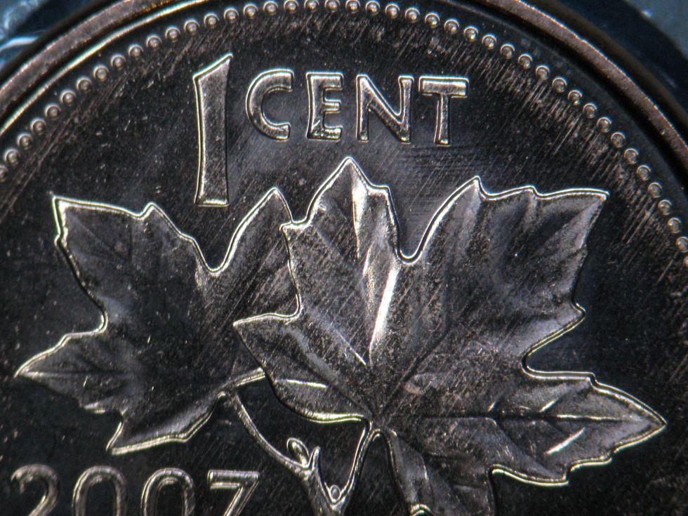 2007-Black-Canadian-1-Cent---Obverse-And-Reverse