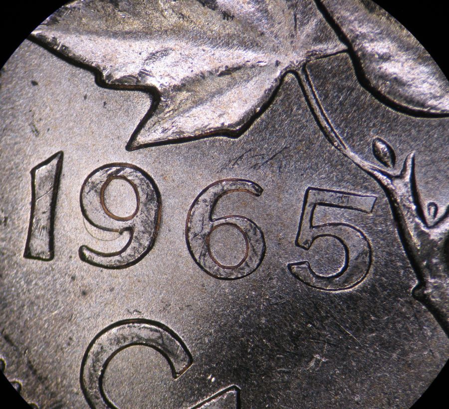 1965-Blunt-5---Lg-Bead-1-Cent---Not-In-Zoells-List---Moon