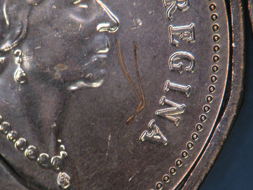 1993-Canadian-1-Cent---Stuck-On-Wire-Variety
