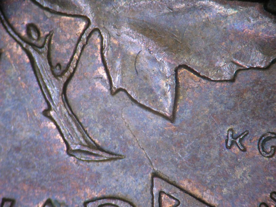 1971-Canadian-1-Cent---Pair-Of-Matching-Planchet-Flaws---Ragged-Clips