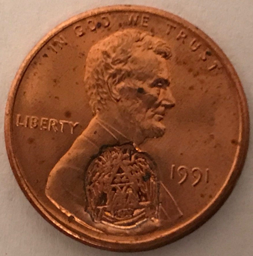 Masonic-Tokens,-Coins-And-Counter-Stamped-Pennies
