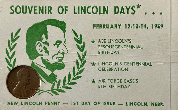 Souvenir-Of-Lincoln-Days-1959-D-Sesquecentennial-Card