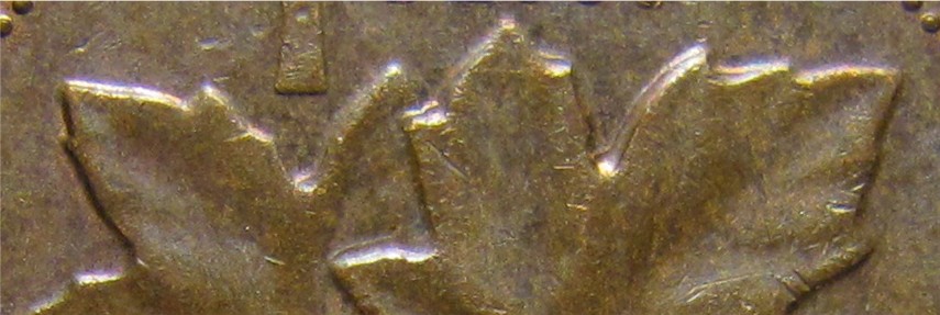 1989-One-Cent-..-Double-9..leaves