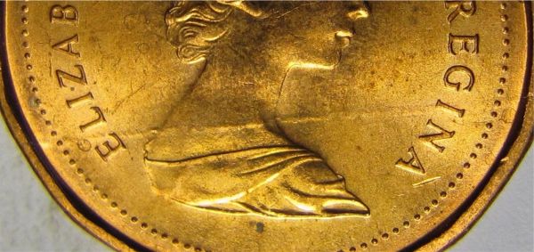 1983--One-Cent..retained-Broken-Die-...or..