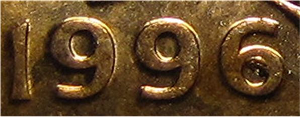 1996-One-Cent--Double-Leaves..one-Cent..queen's-Face