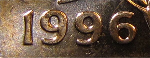 1996-One-Cent--Double-Leaves..one-Cent..queen's-Face