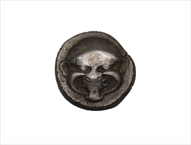 Greek-Silver-Stater-Neapolis-Gorgon's-510-480Bc