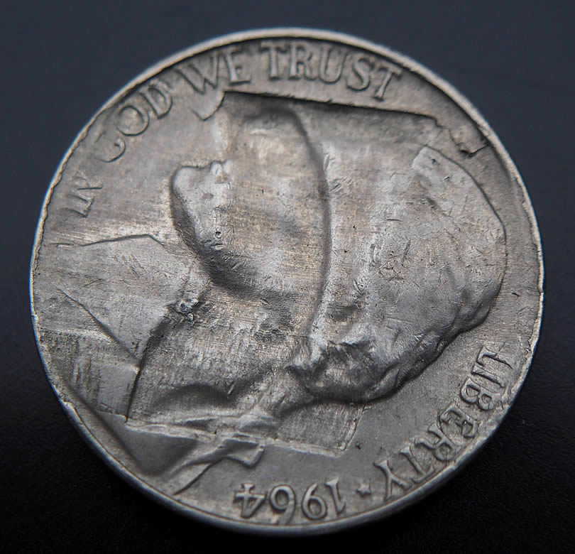 1964-P-Nickel-,-Struck-Through-What?