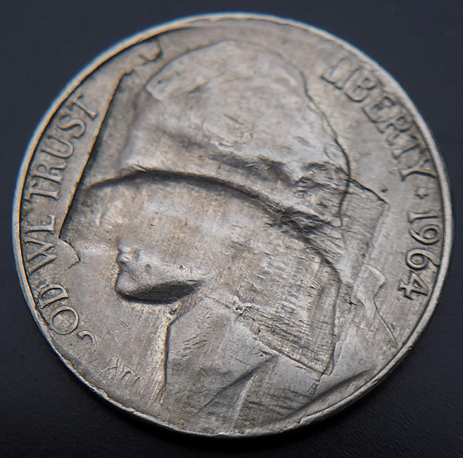 1964-P-Nickel-,-Struck-Through-What?