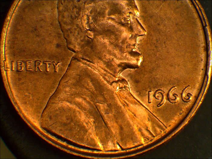 1966-P-Memorial-Cent,-ID-This-Rim-Anomally