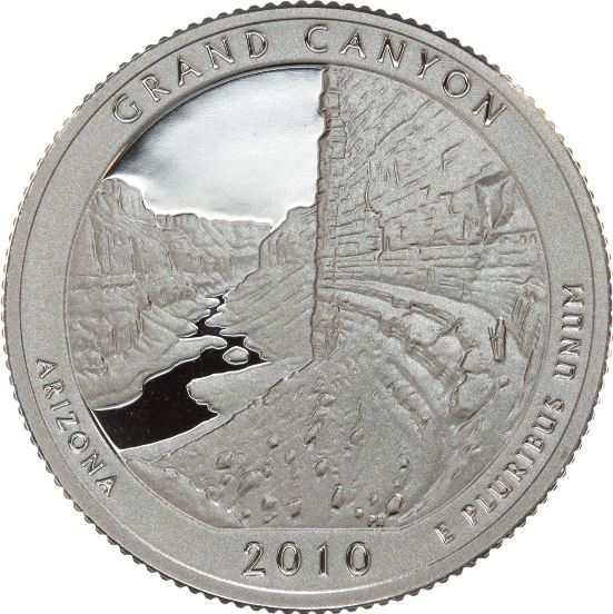 2010-Grand-Canyon-Proof-Quarter-With-D-Mint-Mark?