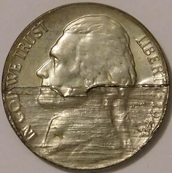 1944-P-War-Nickel,-Very-Cool-Lamination-Error