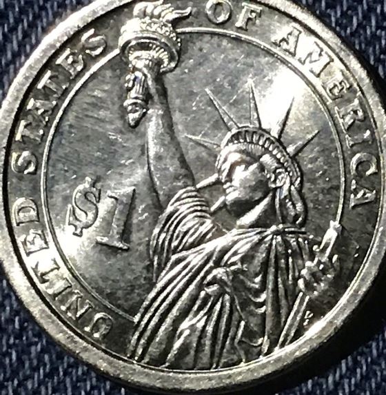 2009-Zachary-Taylor-Gold-One-Dollar-Mint-State-$50-,-Ummm-What-State?