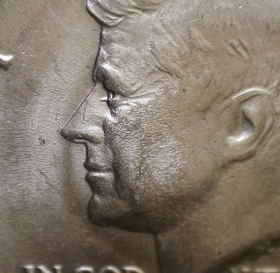 1971-D-Kennedy-Half,-Found-Second-Identical-Die-Gouge-CRHg-In-Four-Months!