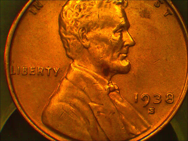 1938-S-Wheat-Cent-With-Interesting-DDD-On-Reverse