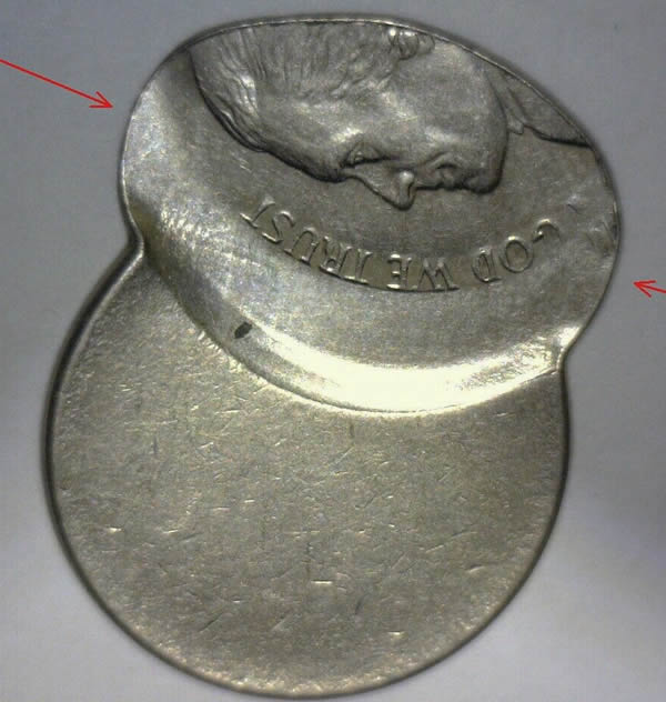 Xxxx-Jefferson-Nickel-85%-Off-Center-Stretched-With-Reverse-Capped-Die?