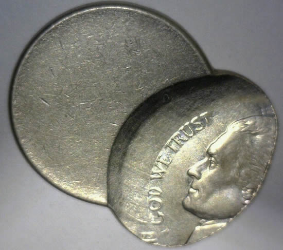 Xxxx-Jefferson-Nickel-85%-Off-Center-Stretched-With-Reverse-Capped-Die?