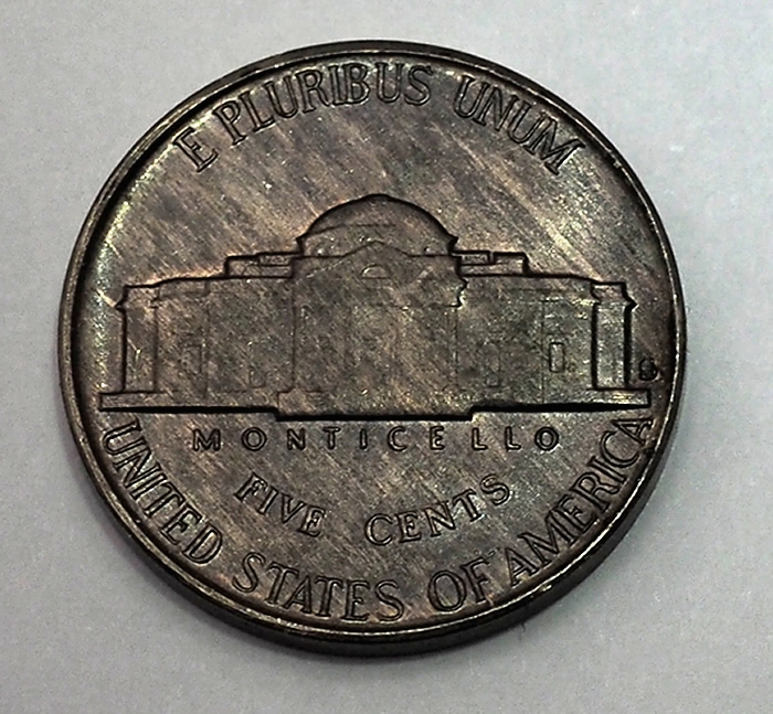 1954-S-Nickel-Gem-BU-Toned-And-With-Improper-Alloy-Mix