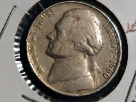 1960-D-Jeff.-Nickel,-Vending-Machine-Or-Other-Damage?