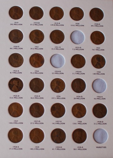Lincoln-Cents---Set-Complete-Besides-Key/Semi-Key-Wheats!
