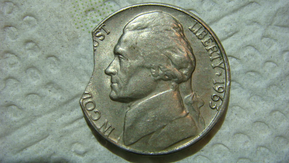 1963-Jefferson-Nickel...corner-Clip?