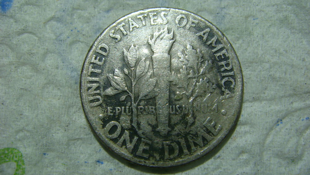 1973-Dime...raised-Metal-Front-Of-Face