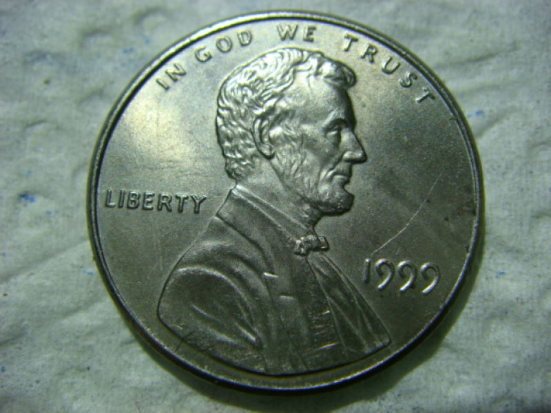 1999-Lincoln-Cent...no-Copper-Appearance