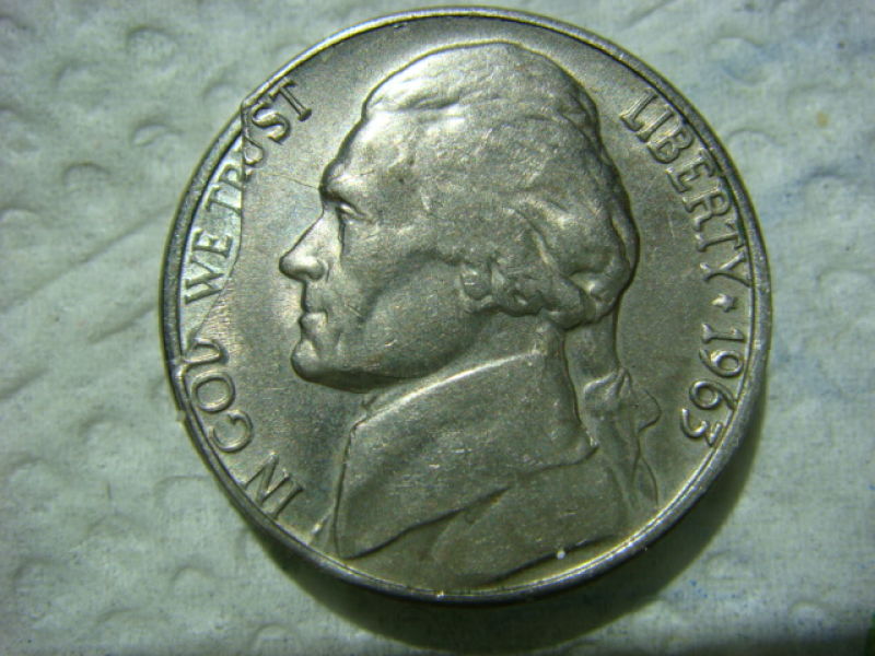 1963-Jefferson-Nickel...corner-Clip?