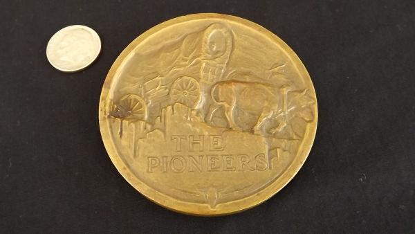1956-Bronze-The-Pioneers-Ann-Arbor-High-School-Medallion