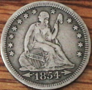 1854-Seated-Liberty-Quarter
