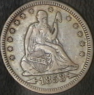 1921-D-Merc-And-A-1853-Quarter
