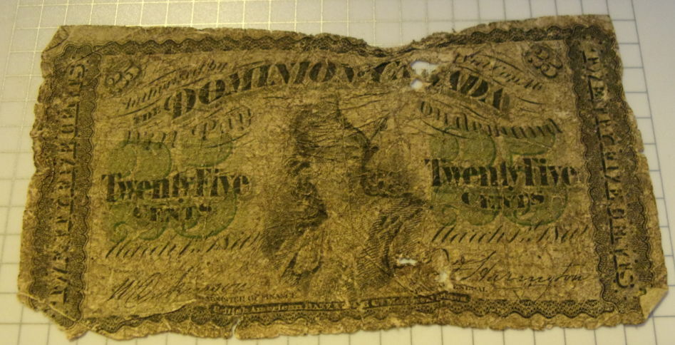 1870--B-Twenty-Five-Cent-Note