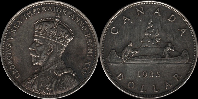 Canadian-Pre-1967-Silver-Dollar-Type-Set-Completed