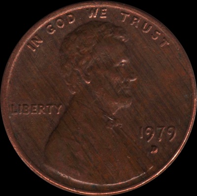 Cool-Roll-Find-1979-D-Cent-Struck-Throug-Streaky-Planchet