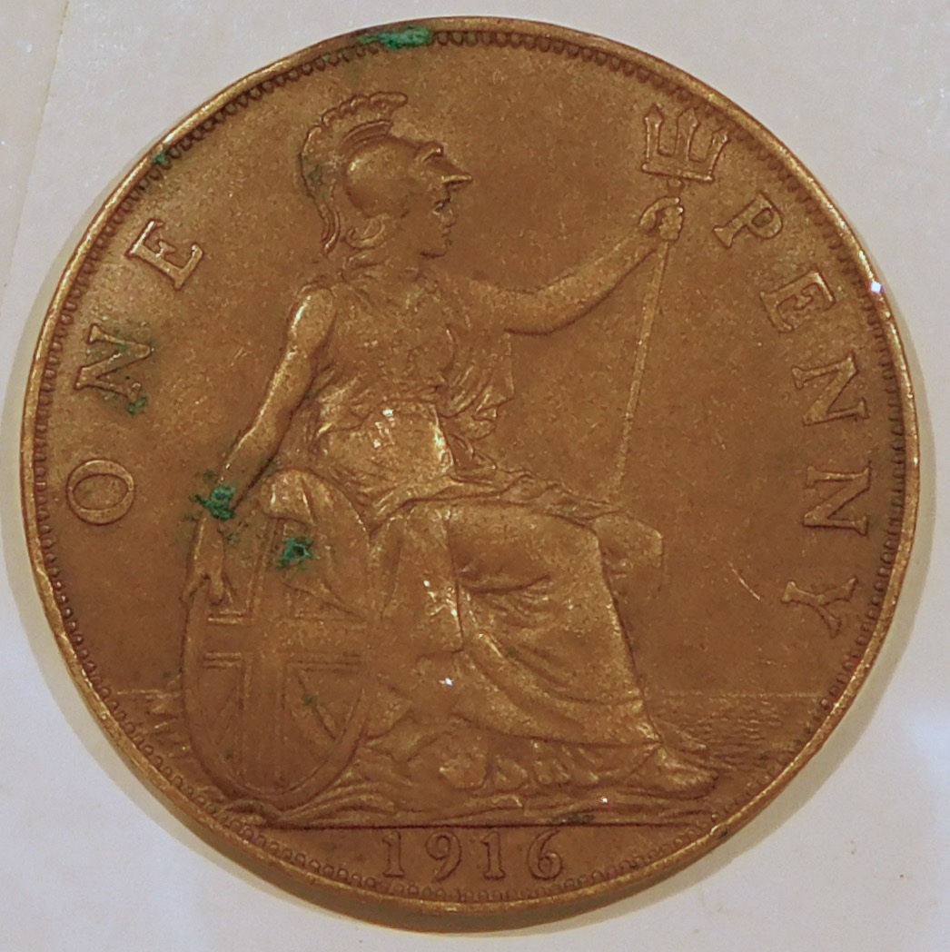 1916-Georgivs-V-UK-Large-Cent-Found-While-Half-Dollar-CRH