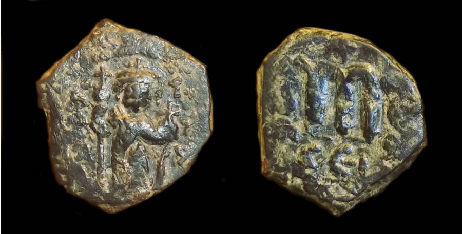 Arab/Byzantine-Imitation-Follis-Justin-II