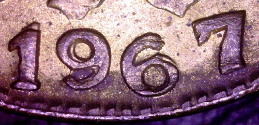Colombia-KM218-1-Centavo-1967-Overdate?