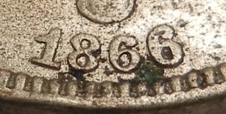 1866-Shield-Nickel,-Rays-And...