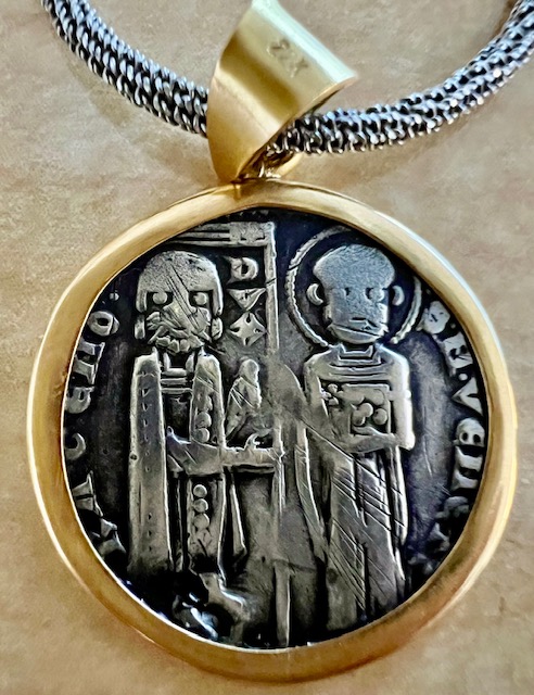 Coin-Id-Byzantine-Era,-Italy,-Date?-Purchased-In-Greece-Id:-13th-C-Venetian-Grosso-Of-Ranieri-Zeno