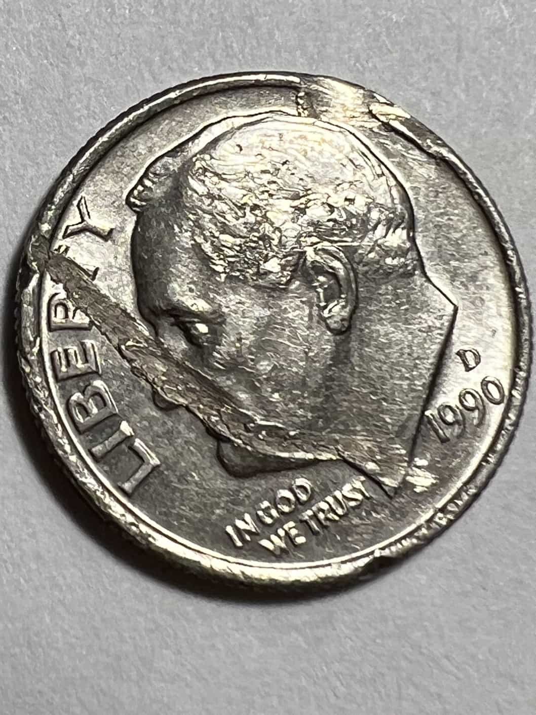 1990-D-Roosevelt-Dime-Error-Strike-Through?-Or-PMD?