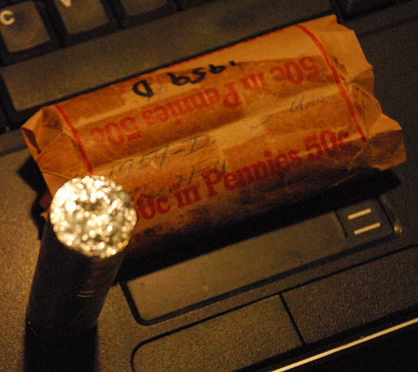 Foil-Wrapped-Penny-Sleeve