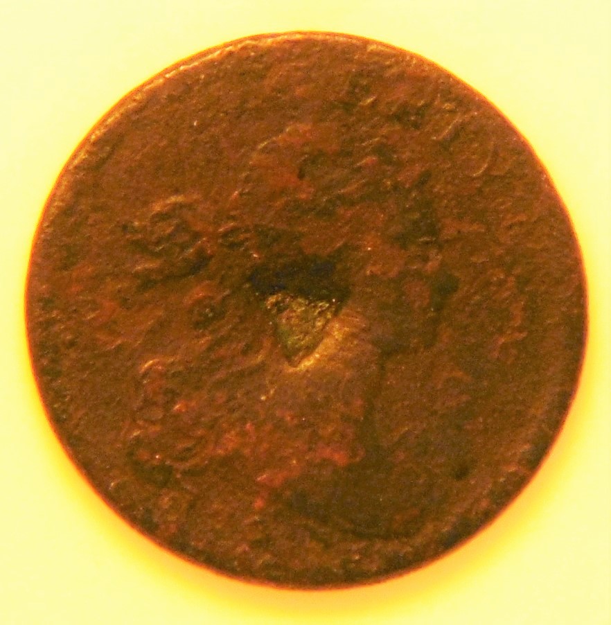 Punch-Mark----1798-Draped-Bust-Large-Cent