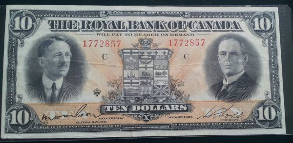 1927-$10-Royal-Bank-Of-Canada---Help-Please