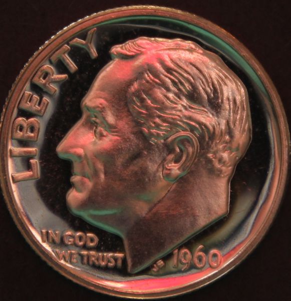 1960-Proof-Dime,-DDR-001