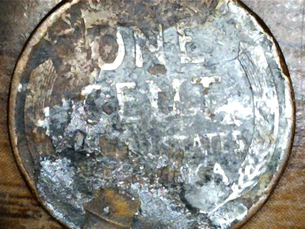 194?-Wheat-Penny-Damaged