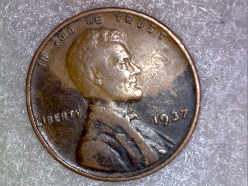 1937-Wheat-Penny,-Reverse-Edge-Folded-Over?